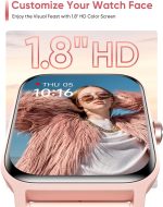 Fitpolo Smart Watch for Women Android & iPhone, Alexa Built-in [1.8" HD Screen] IP68 Waterproof Fitness Watch with Bluetooth Call (Answer/Make), Heart Rate/Sleep/SpO2 Monitor, 105 Sports Trackers - Image 3