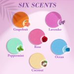 DeckTheHalls 18 Pack Shower Steamers - Valentine's Day Presents - Shower Bombs with Lavender Mint Rose Coco Sea Grapefruit Natural Fragrance, Self Care & Relaxation Presents for Women and Men - Image 3
