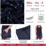 Lucky Brand Women's Pajama Set - 4 Piece Sleep Shirt, Tank Top, Pajama Pants, Lounge Shorts (S-XL) - Image 4