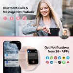 Smart Watch for Women Men, 2025 New Smartwatch (Answer/Make Call) for iPhone/Android, 1.85" HD Dynamic Dial Fitness Tracker with 110+ Sport Modes, Sleep/Health Monitor, IP68 Waterproof, with 2 Bands - Image 3
