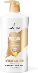 Pantene Shampoo & Conditioner Set, Daily Moisture Renewal - Pro-V Nutrients for Dry, Color-Treated, Straight to Curly Hair, 72-Hour Hydration & Softness, 52.8 Oz Total + Miracle Rescue Shot (0.5 Oz) - Image 4