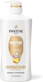 Pantene Shampoo & Conditioner Set, Daily Moisture Renewal - Pro-V Nutrients for Dry, Color-Treated, Straight to Curly Hair, 72-Hour Hydration & Softness, 52.8 Oz Total + Miracle Rescue Shot (0.5 Oz) - Image 5