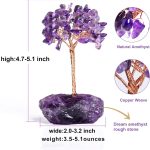 Amethyst Crystal Tree of Life,Money Tree Decorations,Crystals and Healing Stones,Reiki Positive Energy Gemstones,Purple Room Office Desk Feng Shui Decor Meditation Gifts for Women - Image 3