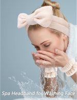 VELSCRUN 6 Pack Spa Headband, Makeup Headband, Face Wash Headbands, Skincare Headbands, Brown Sponge Hair Band Bow Tie Spa Head Band for Washing Face Wristband Set Hair Accessories for Women - Image 3