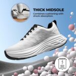 NORTIV 8 Women's Slip on Lightweight Non Slip Walking Shoes,Size 8,White,SNWS245W - Image 3