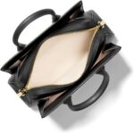 Michael Kors Womens Laila Sm Satchel, Gold-tone Hardware/Brown/Black, One size - Image 3