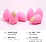 AOA STUDIO Collection Makeup Sponge Set Makeup Blender Latex Free and High-definition Set of 6 Makeup Blender For Powder Cream and Liquid, Super Soft Wonder Blender Beauty Cosmetic - Image 4