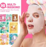 ZealSea Sheet Mask Face Mask Skin Care (Pack of 7) Beauty Facial Mask Kids Spa Face Mask Birthday Party gifts Women, kids Girls Skincare - Hydrate, Brighten, Moisturize,Soothe for All Skin Types - Image 3