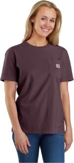 Carhartt womens Loose Fit Heavyweight Short-sleeve Pocket T-shirt Work Utility T-Shirt (pack of 1) - Image 2