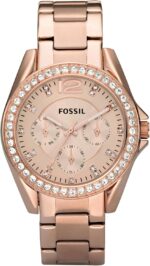 Fossil Riley Women's Watch with Crystal Accents and Stainless Steel Bracelet Band - Image 2