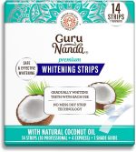 GuruNanda Express Whitening Strips for Whiter Teeth, Made of Natural Coconut Oil for Sensitive Teeth, Enamel Safe (14 Strips), Clear, 1 Count - Image 2