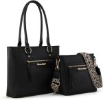 Montana West 2Pcs Handbags Sets for Women Large Tote Bags Cute Crossbody Purses - Image 2