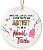 Nail Artist Ceramic Ornament - Image 2