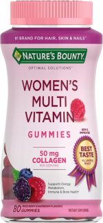 Nature's Bounty Optimal Solutions Women's Multivitamin, Immune and Cellular Energy Support, Bone Health, Raspberry Flavor, 80 Gummies - Image 2