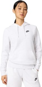 Nike womens Sportswear Club Fleece Pullover Hoodie Hooded Sweatshirt - Image 2