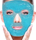 ZNÖCUETÖD Cold Face Eye Mask Ice Pack Reduce Face Puff, Dark Circles, Gel Beads Hot Heat Cold Compress Pack, Face SPA for Woman Sleeping, Pressure, Headaches, Skin Care, Post Laser Care[Blue] - Image 2
