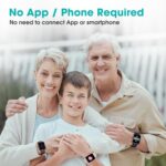 Smart Watch, 5ATM Swimming Waterproof Fitness Tracker with Heart Rate, SpO2 and Sleep Monitor, 44mm Color Screen Fitness Watch for Men Women, Smartwatch Compatible with iOS and Android Phones - Image 3