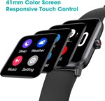 Smart Watch, 5ATM Swimming Waterproof Fitness Tracker with Heart Rate, SpO2 and Sleep Monitor, 44mm Color Screen Fitness Watch for Men Women, Smartwatch Compatible with iOS and Android Phones - Image 5