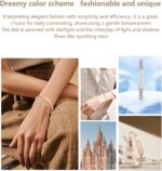 Smart Stylish Bracelet with Heart Rate,Blood Oxygen,Sleep Tracking,IP68 Waterproof,Magnetic Charging(Silver) - Image 3