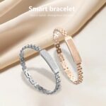 Smart Stylish Bracelet with Heart Rate,Blood Oxygen,Sleep Tracking,IP68 Waterproof,Magnetic Charging(Silver) - Image 5