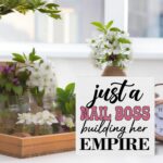 Nail Tech Gifts for Women, Nail Salon Beauty Room Decor, a Boss Building Her Empire Wooden Sign for Desk - Image 4
