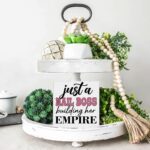 Nail Tech Gifts for Women, Nail Salon Beauty Room Decor, a Boss Building Her Empire Wooden Sign for Desk - Image 6