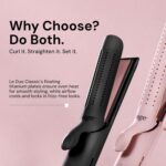 L'ANGE HAIR Le Duo Grande 360 Airflow Styler | 2-in-1 Curling Wand & Titanium Flat Iron Hair Straightener | Professional Hair Curler with Cooling Air Vents to Lock in Style | Adjustable Temp (Black) - Image 5