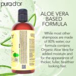 pura d'or Original Gold Label Anti-Thinning Shampoo Clinically Tested, Infused with Argan Oil, Biotin & Natural Ingredients, Sulfate Free, All Hair Types, Men and Women, 16 Fl Oz (Packaging may vary) - Image 5