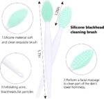 Yokilly Silicone Face Scrubber, 2pcs Exfoliating Lip Brush, 2pcs Cleansing Brush,2pcs Face Mask Brush Exfoliator Blackhead Skin Care Tool - Image 6