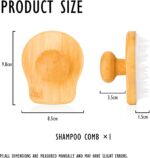 Scalp Massage Brush Massage - 100% Plastic-Free | Scalp Massager - Anti-Dandruff Effect - Hair Head Massage Spider Brush, Gadgets for Women, Hair Massage Brushes (White, 1 Piece) - Image 3