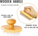 Scalp Massage Brush Massage - 100% Plastic-Free | Scalp Massager - Anti-Dandruff Effect - Hair Head Massage Spider Brush, Gadgets for Women, Hair Massage Brushes (White, 1 Piece) - Image 5