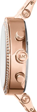 Michael Kors Parker Stainless Steel Watch With Glitz Accents - Image 3