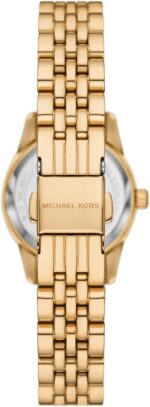 Michael Kors Lexington Three-Hand Gold-Tone Stainless Steel Women's Watch (Model: MK4813) - Image 4