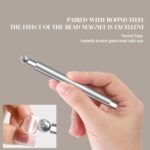 Nail Magnet Tool - Double-Ended Kitten Eye Nail Magnet,Ergonomic Grip Multi-Functional Beauty Gadget for Fingernails Polish Women Adults Teens - Image 3