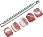 Nail Magnet Tool - Double-Ended Kitten Eye Nail Magnet,Ergonomic Grip Multi-Functional Beauty Gadget for Fingernails Polish Women Adults Teens - Image 6