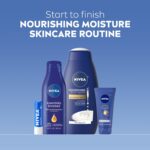 NIVEA Nourishing Moisture Collection Skin Care Set, Nourishing Care Body Wash, 20 Fl Oz + Body Lotion, 13.5 Fl Oz + Hand Cream, 2.6 Oz + Moisture Lip Care Balm, 0.17 Oz, Holiday Gifts for Women - Image 3