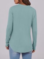 ANRABESS Women's Long Sleeve Shirts 2025 Fall Henley Business Casual Tops Cute T-Shirts Work Blouses Outfits Vacation Clothes - Image 5