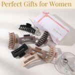 LuSeren Hair Clips for Women 4.3 Inch Large Hair Claw Clips for Women Thin Thick Curly Hair, Big Matte Banana Clips,Strong Hold jaw clips,Neutral Colors - Image 4