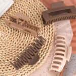 LuSeren Hair Clips for Women 4.3 Inch Large Hair Claw Clips for Women Thin Thick Curly Hair, Big Matte Banana Clips,Strong Hold jaw clips,Neutral Colors - Image 5