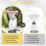 Face Light Therapy Device, Based on Triple Action LED, Thermal, and Vibration Technologies, Face and Neck Beauty Device with 7 Color LED for Home Use, Improve Skin(Glossy White) - Image 5