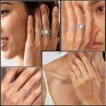 2-Pack 14K Gold Plated Stacking Rings for Oura Ring Gen 4/Gen 3, Cubic Zirconia Simulated oura ring stack Diamond Rings for Women - Image 6