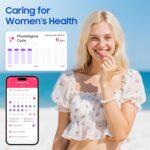 Smart Ring Health Tracker，Sleep, Exercise & Health Monitoring, iOS/Android Compatible, IP68 Waterproof, No Subscription, 5-Day Battery Life for Women & Men (Rose Gold, 7) - Image 4