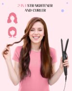 5 in 1 Curling Iron with Interchangeable Ceramic Barrels (0.35"-1.5"), Curling Wand Set with Flat Iron Hair Straightener, Thermal Brush, Fast Heating, Dual Voltage Hair Curler, Gifts for Women - Image 5
