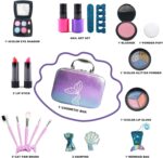 10Leccion Girls Makeup Kit for Kids, Washable Mermaid Makeup, 20Pcs Play Makeup Set for Toddlers，Real & Non Toxic Make Up for Little Girl，Party Gifts for Halloween Christmas Birthday - Image 3