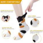SYOSI Fluffy Socks for Women and Girls - Bed Socks,3/5 Pairs Warm Cosy Socks Winter Thermal Animal Fuzzy Socks for Ladies Causal Home Sleeping - Image 3