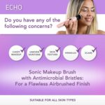 Spa Sciences ECHO - Makeup Brush for Flawless Blending, Contouring, Highlight & Airbrush Finish - 3 Speeds - Rechargeable - Image 3