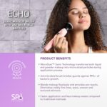 Spa Sciences ECHO - Makeup Brush for Flawless Blending, Contouring, Highlight & Airbrush Finish - 3 Speeds - Rechargeable - Image 4