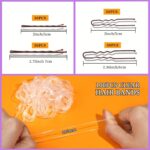 Teenitor 300pcs Bobby Pins Hair Pins Kit - 100 Brown, 100 U Shape, 100 Hair Bands - 2inch, 2.36inch, 2.75inch Pins for Women's Buns - Image 4