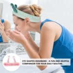 Snail Face Wash Headband, Cartoon Spa Headband, Cosmetic Accessories, Hair Bands for Women, Elastic Coral Fleece Headbands, Skincare Hair Band for Washing (Pink, One Size) - Image 7