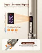 5-in-1 Professional Hair Dryer Brush, Powerful Multi-Styler with Auto-Wrap Curlers, Fast Drying Curling Straightening Volumizing Without Heat Damage, Storage Case Best Gift for Girl/Women - Image 4